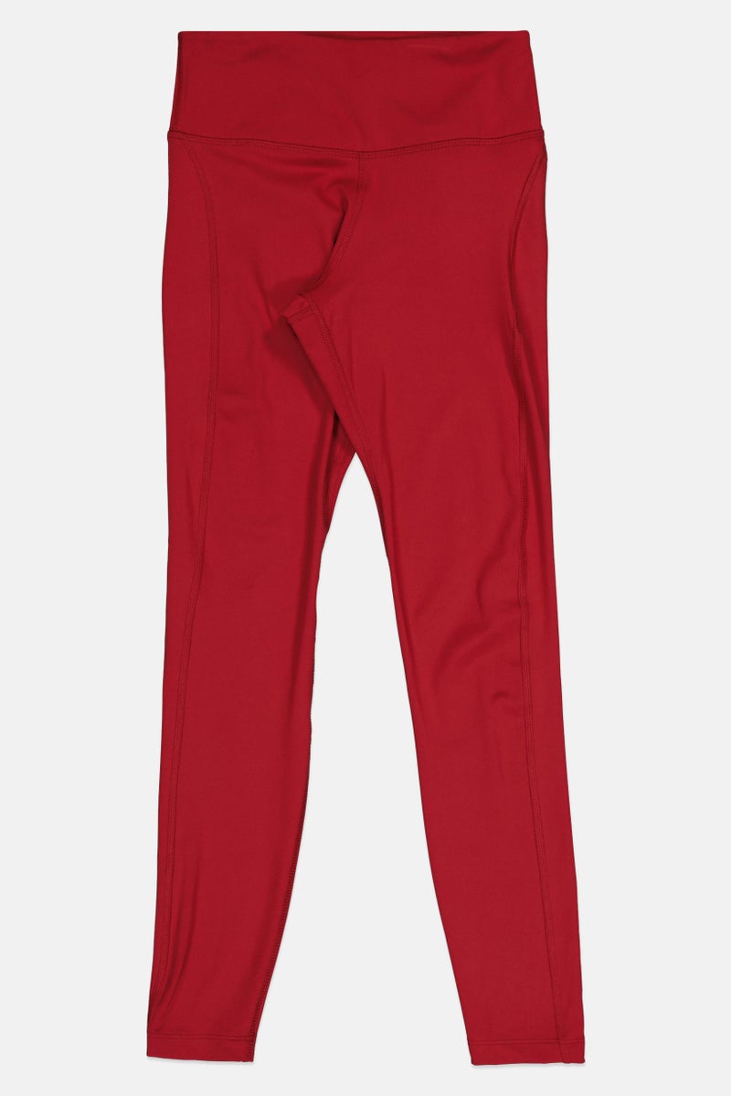 Nike Women Dri-Fit Running Leggings, Red - Image 2