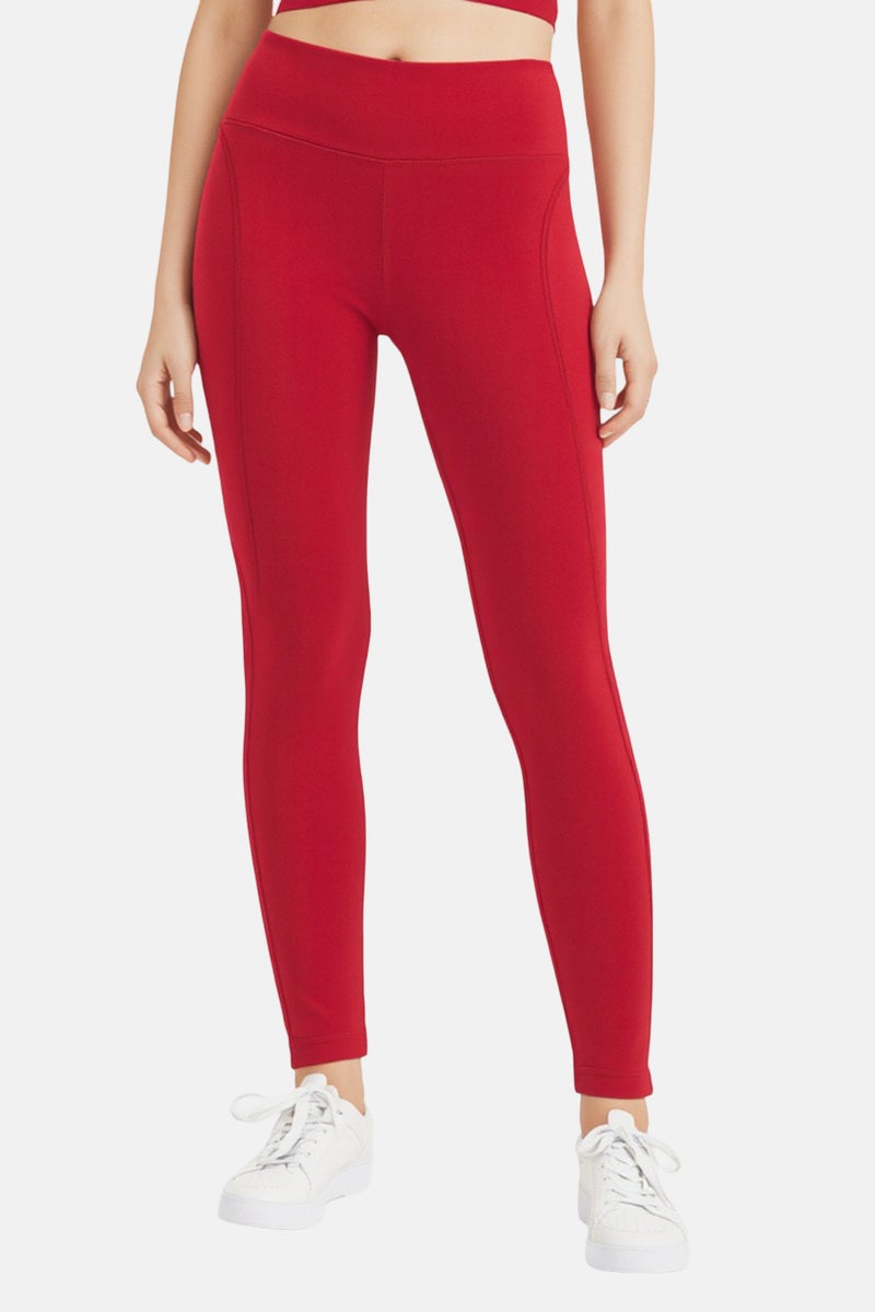 Nike Women Dri-Fit Running Leggings, Red - Image 1
