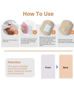 Sudopo Tattoo Cover Up Patch, Ultra-Thin Flaw Concealer Sticker Skin Tattoo Concealing Tape Cover Tattoo Scars & Birthmarks, Natural Looking & Waterproof  - Image 4