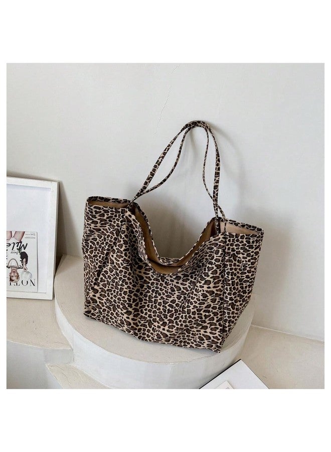 MakeMeChic Women's Leopard Tote Bag Cheetah Oversize Shoulder Bag Weekender Bag Multicolor One-Size - Image 2