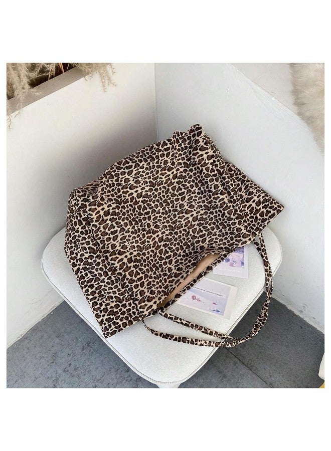 MakeMeChic Women's Leopard Tote Bag Cheetah Oversize Shoulder Bag Weekender Bag Multicolor One-Size - Image 4