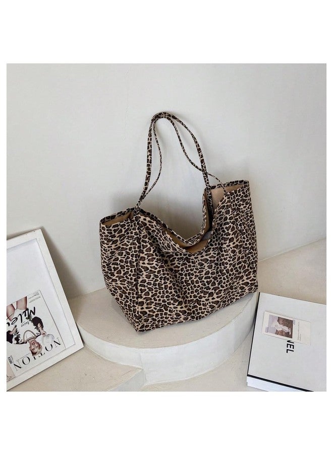 MakeMeChic Women's Leopard Tote Bag Cheetah Oversize Shoulder Bag Weekender Bag Multicolor One-Size - Image 5