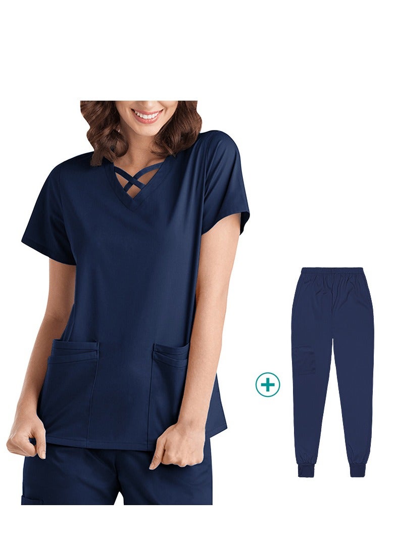 New elastic quick drying medical work clothes for dental doctors and nurses