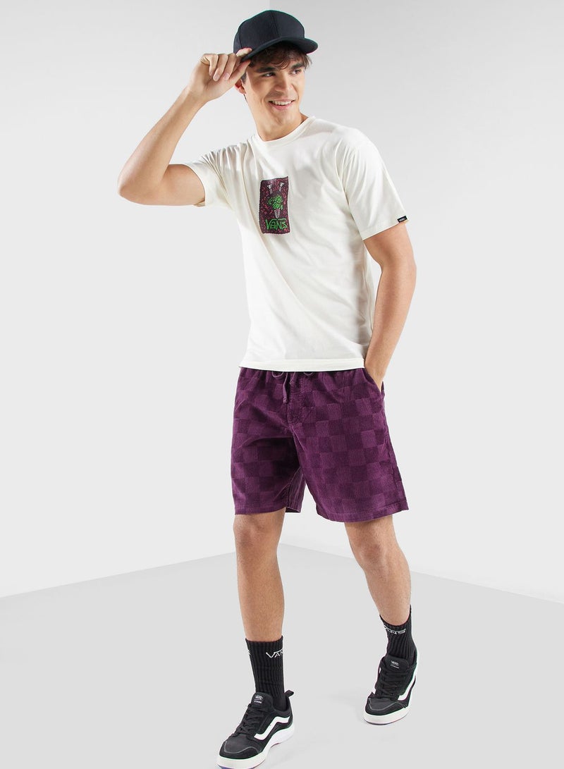 فانز شورت بنقشة مربعات ورباط - Image 2