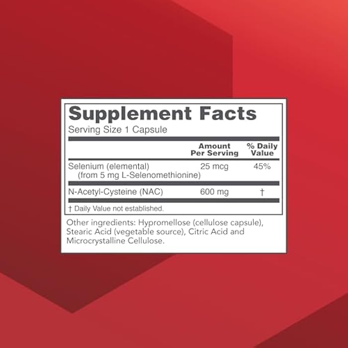 Protocol For Life Balance Protocol NAC with Selenium and Molybdenum - Glutathione, Brain, and Lung - 100 Veg Caps - Image 2