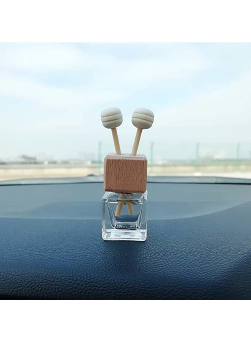 Oasisgalore 4 Pcs 8ml Glass Car Air Freshener Bottles - Essential Oil Diffuser with Vent Clips  - Image 4