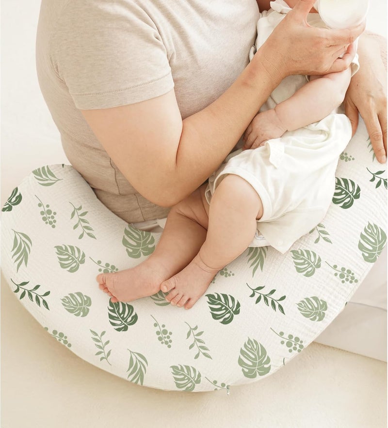 Coreeky Muslin Nursing Pillow Covers - 2 Pack - Image 2