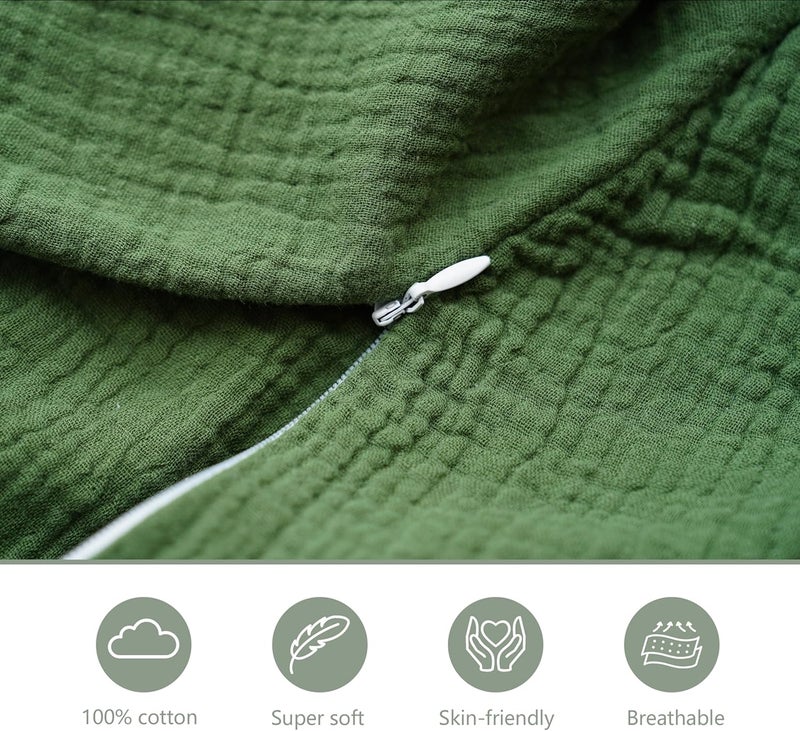 Coreeky Muslin Nursing Pillow Covers - 2 Pack - Image 5