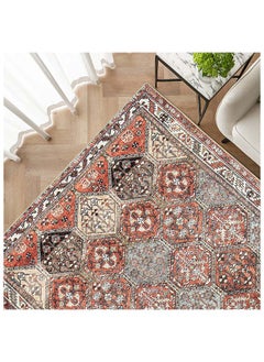 KNOT HOME Vince Rosso 150 x 80 cm Carpet Knot Home Designer Rug for Bedroom Living Dining Room Office Soft Non-slip Area Textile Decor  - Image 3
