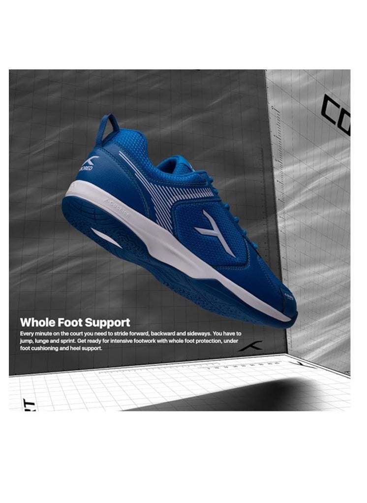 HUNDRED Court Star Non-Marking Professional Badminton Shoes for Mens | X-Cushion Protection | Suitable for Indoor Tennis/Squash/Table Tennis/Basketball & Padel  - Image 2