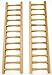 SXFSE Dollhouse Decoration AccessoriesMiniature Fence Handrail 112 Mini Dollhouse Fence Cute House Mini Fence Beige 2 Pcs - Image 2