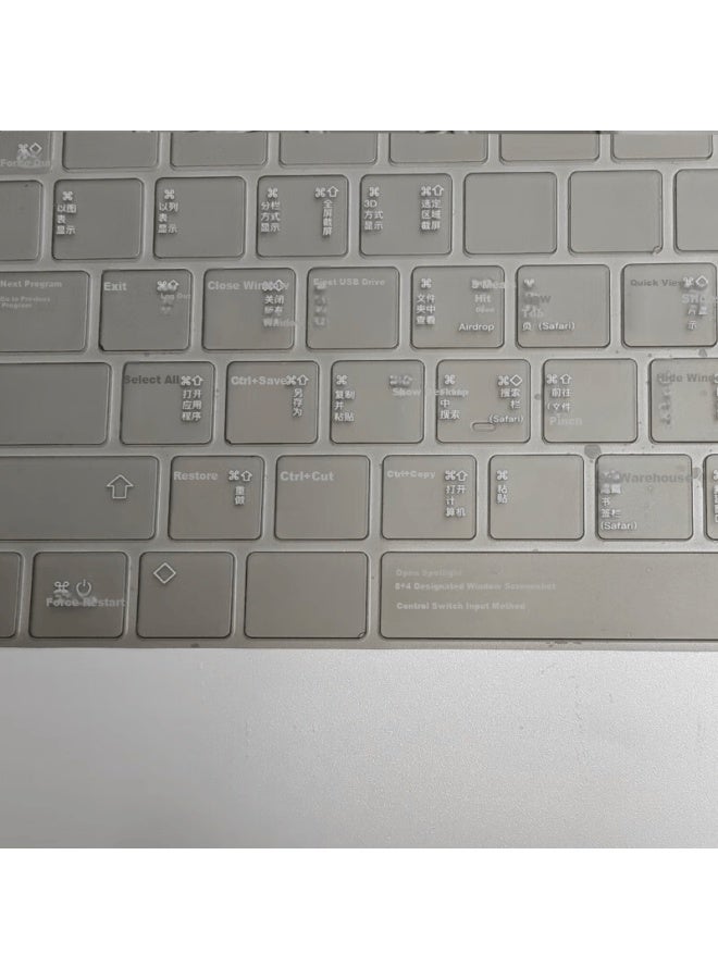 Jiasu Apple Macbook Pro 13 Black Crystal Shortcut Key Keyboard Cover Film [a1706/a1989/a2159] 13-inch M1/m2 Keyboard Protective Film Ultra-thin Invisible Transparent - Image 3