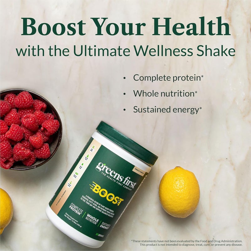 Greens First Boost  PlantBased Protein  Balanced Nutrition  Superfood Shake Mix  No Wheat or Soy  DairyFree  Vegan  Dutch Chocolate 1228 oz - Image 3