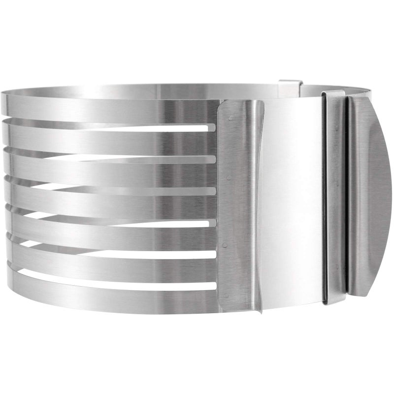 HAKZEON 2 PCS Adjustable Cake Ring Cutter  HAKZEON Stainless Steel 7-Layered Cake Slicer Leveler 6-8 Inch  9-12 Inch Mousse Slicing Round Bread Mold Baking Tool Kit Set for Kitchen DIY Restaurant Bakery - Image 3