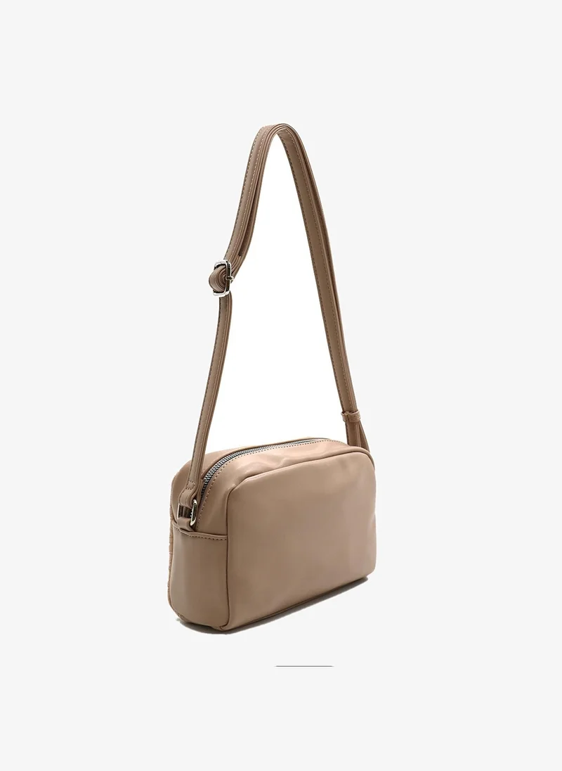 Marina Galanti Marina Galanti Women's Collinas Quilted Faux-Leather Crossbody Bag with Adjustable Removable Strap – Beige