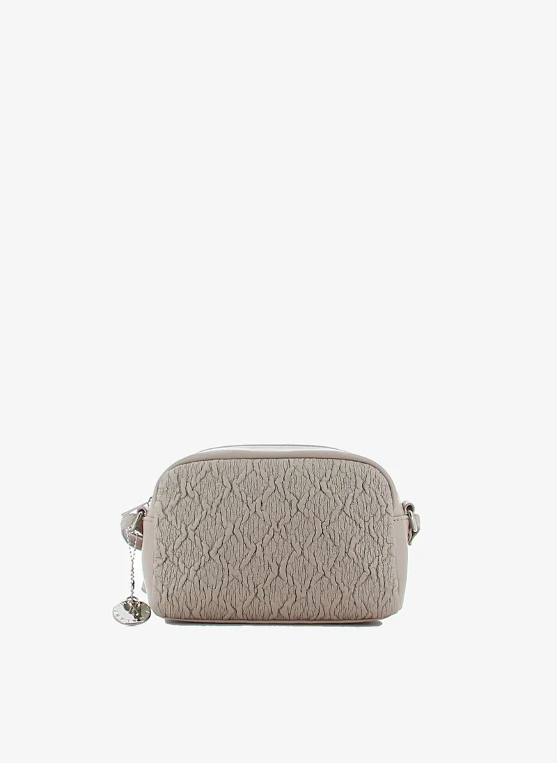 Marina Galanti Marina Galanti Women's Collinas Quilted Faux-Leather Crossbody Bag with Adjustable Removable Strap – Beige