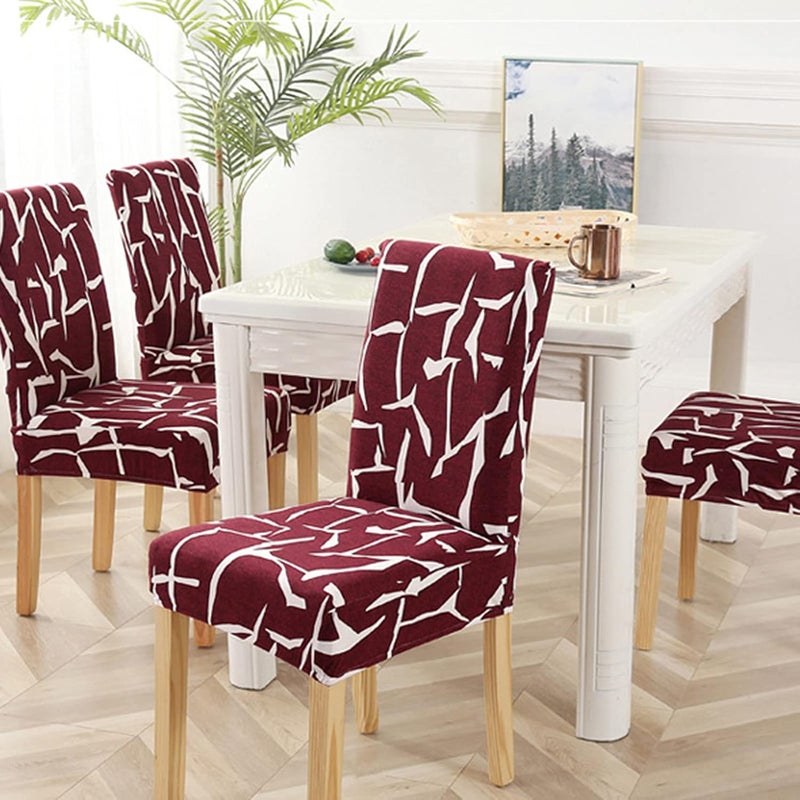 Occasional & permanent usable Stretch Chair Slipcovers, Milk Silk Print Soft Stretch Chair Covers, Removable and Washable Chair Cover, Suitable for Restaurant, Wedding, Hotel Banquet, (Impressionism-Red) 1pcs Advanced compact design Multi warehouse process Light sturdy raw material Ergonomic build Global trendy simple build Wide range compatible material Space saving design picks All-in-one local deliver plan Global upgraded practical design Popular practical build Freeze crack proof Multi-use upgraded craftsmanship Long term storage compatible Reliable daily use design Efficiency boosted construction Multi-style matching design Heat resistant Safe material Durability boosted processed material Well-engineered versatile build Natural material Ventilated design Integrated warehouse solution Easy store & transit build - Image 3