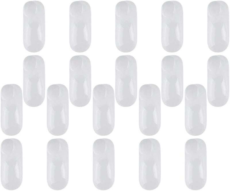 klarako 20 Pairs Transparent Shoe Tree Clear Display Shelf Baby Booties Showcase Toddler Shoes Display Stands Socks for Baby Shoe Rack Clear Toddler Shoes Stand Bracket PVC Baby Shoes