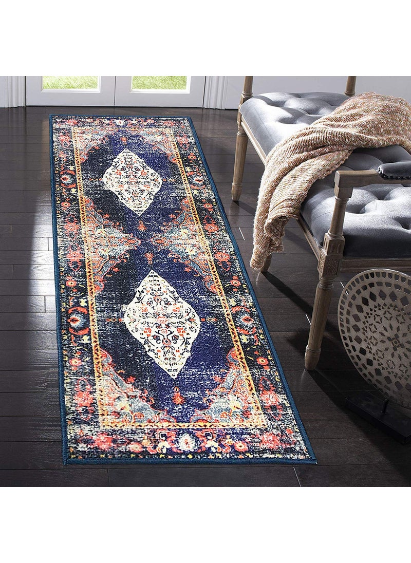 Status Contract - Status Contract 3D Printed Persian Carpet (Multicolour, Polyester & Polyester Blend, 3x5 Feet) - Image 1