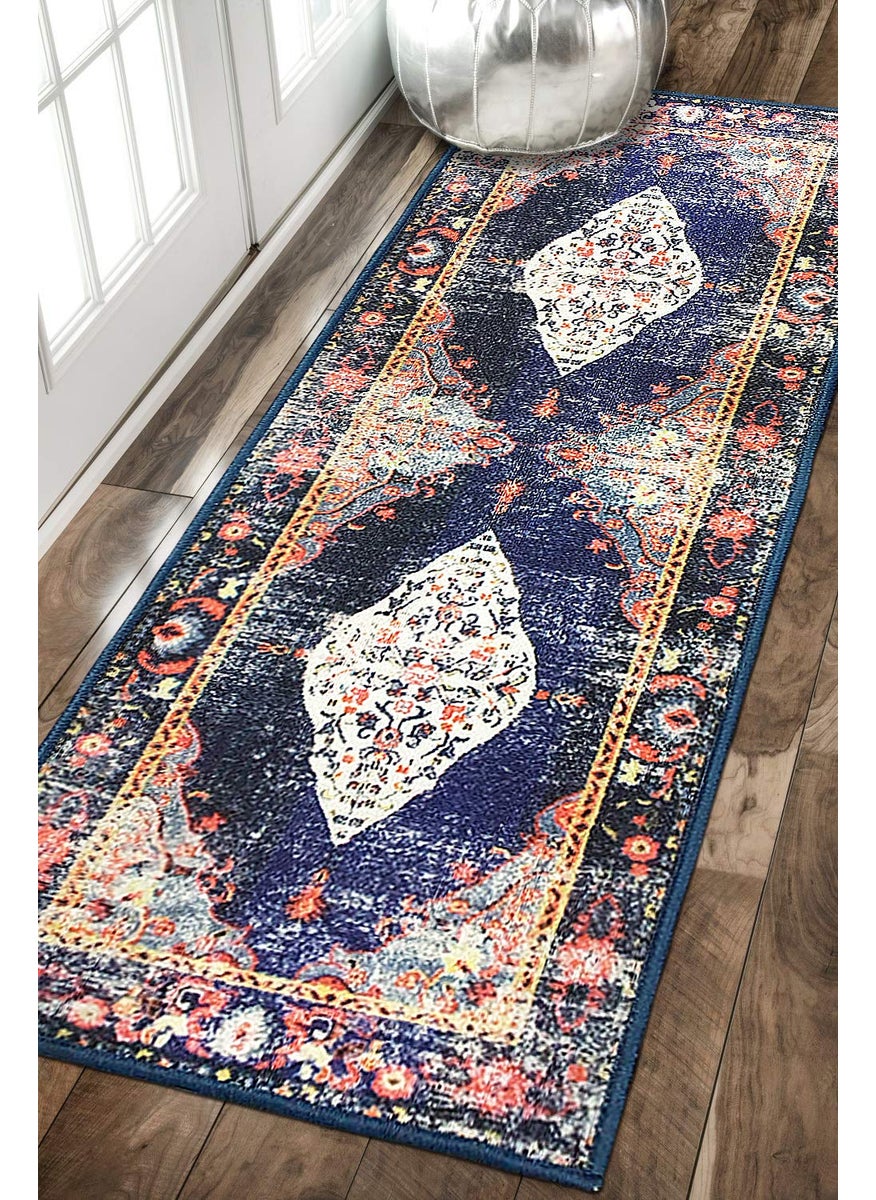 Status Contract - Status Contract 3D Printed Persian Carpet (Multicolour, Polyester & Polyester Blend, 3x5 Feet) - Image 1
