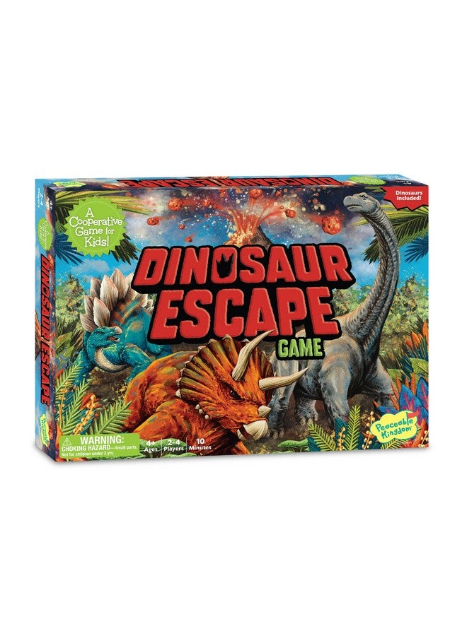 Peaceable Kingdom Dinosaur Escape Cooperative Memory Game of Logic and Luck for 2 - 4 Kids Ages 4 + - Image 1