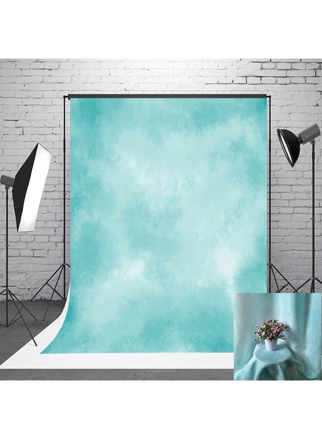 HMTFOTO 5x7ft Aqua Abstract Solid Photography Backdrops Gradient Portrait Photo Booth Background for Photographyer - Image 2