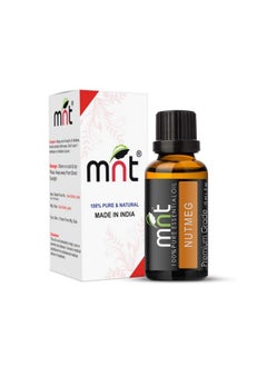 ام ان تي زيت جوزة الطيب العطري 100% طبيعي نقي وذو درجة علاجية للعلاج بالروائح والبشرة وحب الشباب ونمو الشعر (15 مل)  - Image 1