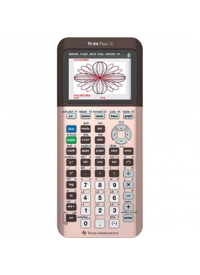 TEXAS INSTRUMENTS Texas Instruments TI-84 Plus CE Color Graphing Calculator, Rose Gold (Metallic)  - Image 5