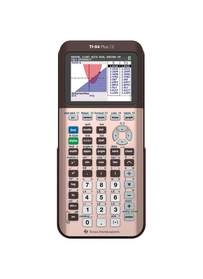 TEXAS INSTRUMENTS Texas Instruments TI-84 Plus CE Color Graphing Calculator, Rose Gold (Metallic)  - Image 2