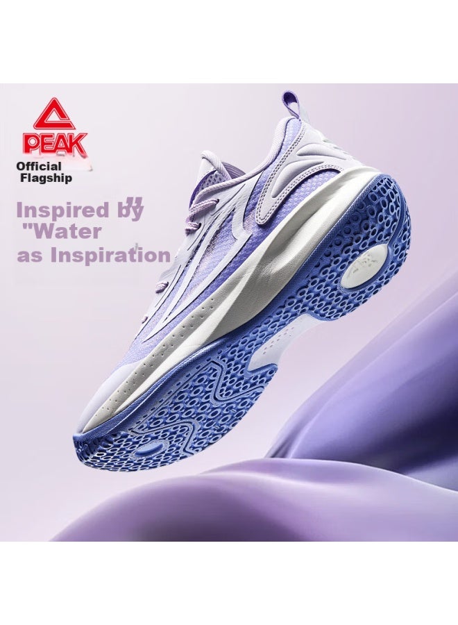 PEAK Peak Maple Shadow Women's Basketball Shoes Shock Absorption Sports Shoes Comfortable Wrap Training Competition Shoes Da520032 - Image 1