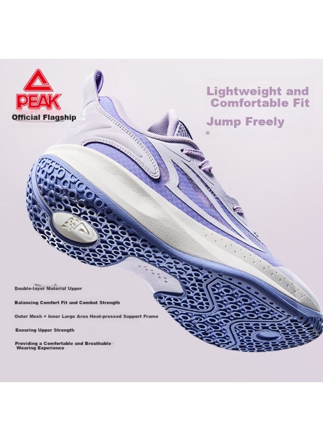 PEAK Peak Maple Shadow Women's Basketball Shoes Shock Absorption Sports Shoes Comfortable Wrap Training Competition Shoes Da520032 - Image 2