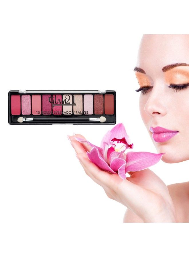Glam 21 Glam21 Shades Of Trend Eyeshadow Palette ; 10 Highly Pigmented Shades ;Smudge Free & Longlasting ; 13.5Gm Shade 04 - Image 5
