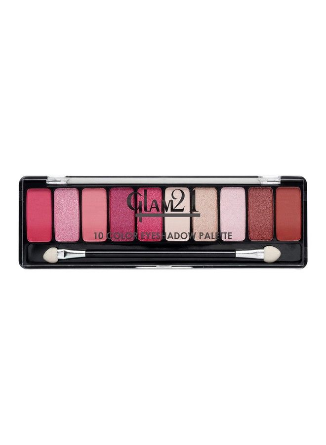Glam 21 Glam21 Shades Of Trend Eyeshadow Palette ; 10 Highly Pigmented Shades ;Smudge Free & Longlasting ; 13.5Gm Shade 04 - Image 1