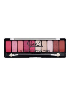 Glam 21 Glam21 Shades Of Trend Eyeshadow Palette ; 10 Highly Pigmented Shades ;Smudge Free & Longlasting ; 13.5Gm Shade 04  - Image 2