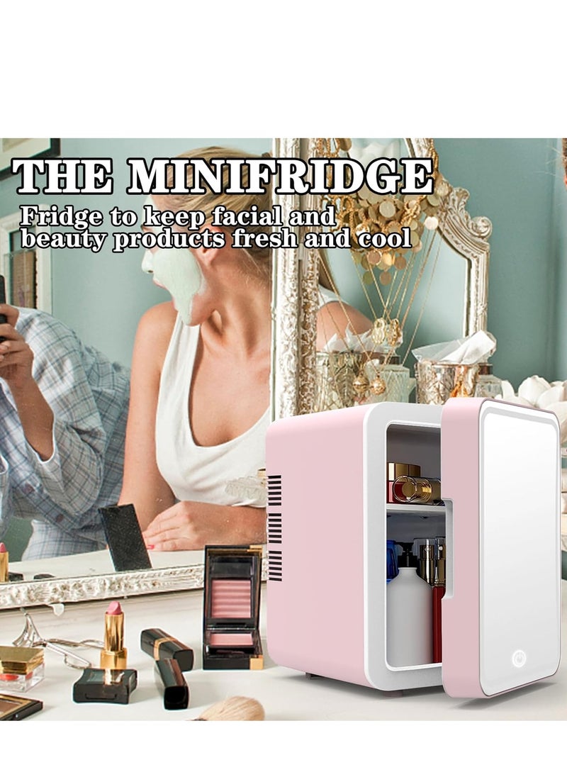 FlashHawk 6L Portable Mini Fridge Cooler and Warmer Small Personal Fridge for Skin Care, Cosmetics, Drinks, Food, Great for Bedroom, Office, Car Fridge, Dorm (Pink)  - Image 3