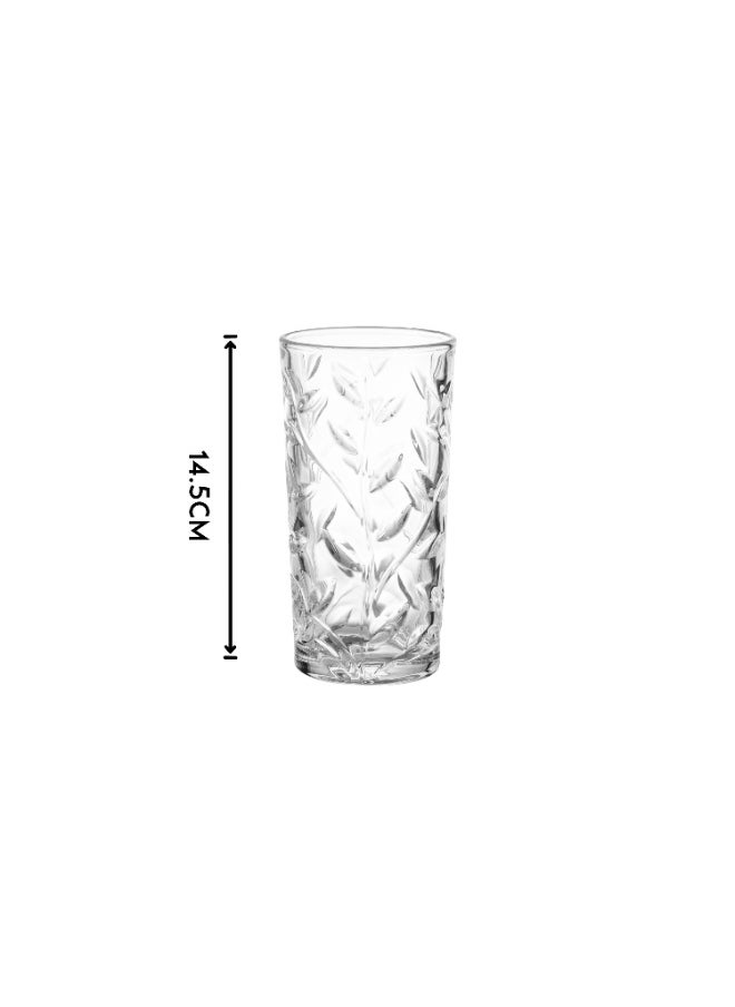 Blinkmax Set of 6 clear glass water glasses  - Image 3