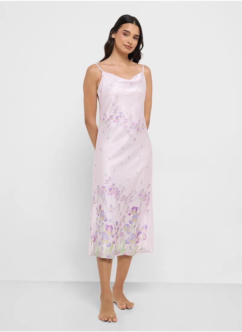 ايلا Printed Night Slip Dress
