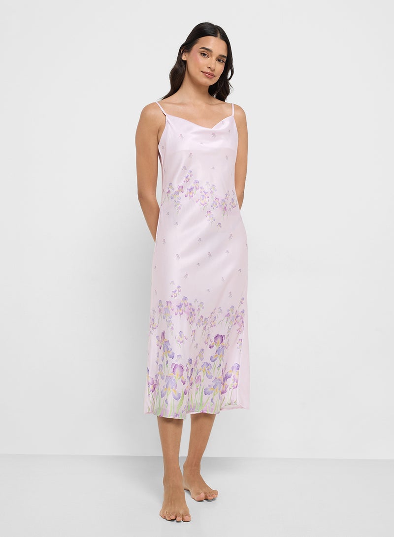 ELLA Printed Night Slip Dress  - Image 1