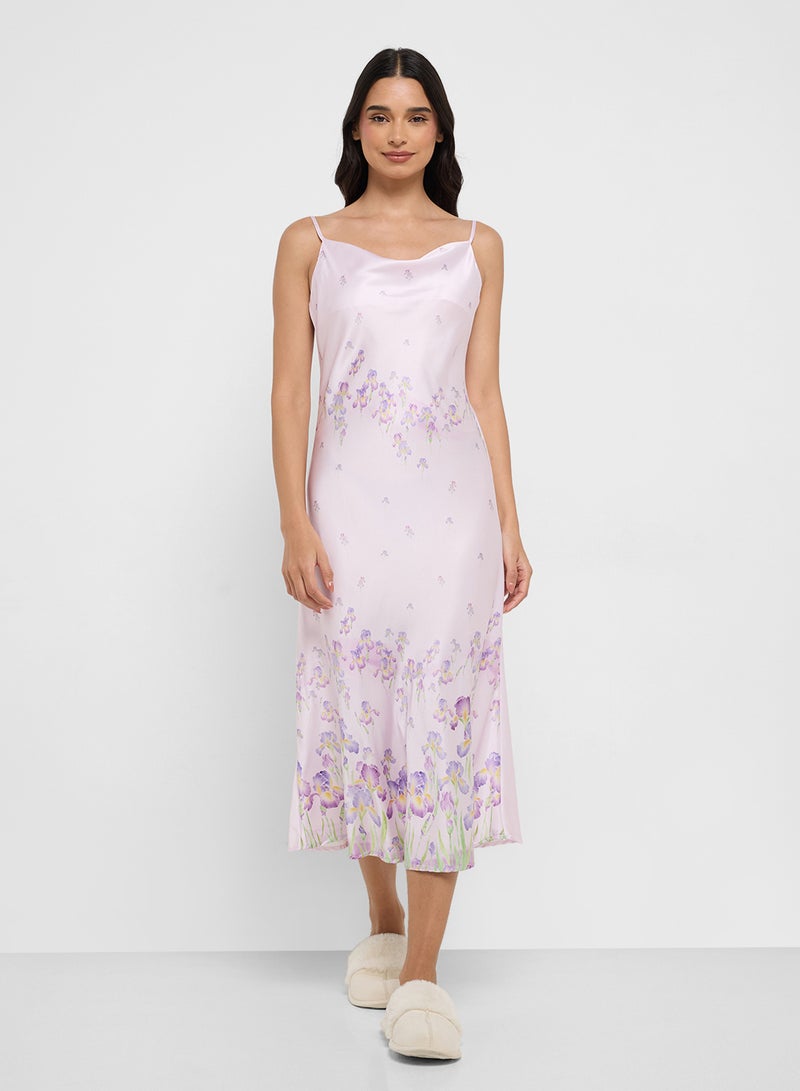 ELLA Printed Night Slip Dress  - Image 4