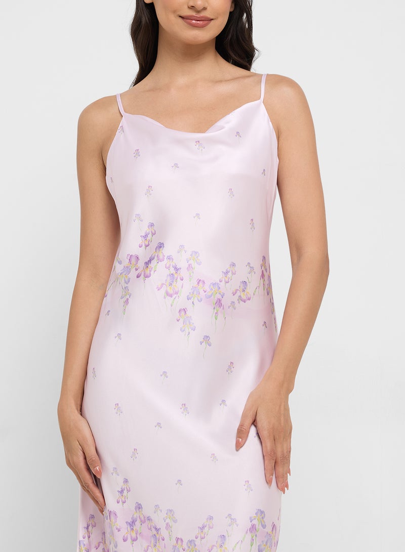 ELLA Printed Night Slip Dress  - Image 3