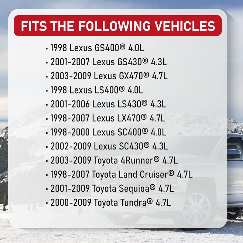 AA Ignition Engine Timing Belt with Water Pump Kit - Compatible with Lexus, Toyota - 4.0L, 4.3L, 4.7L - GS430, GX470, LS430, SC400, SC430, 4Runner, Land Cruiser, Sequoia, Tundra - Replaces TKT-021, TCKWP298 - Image 5