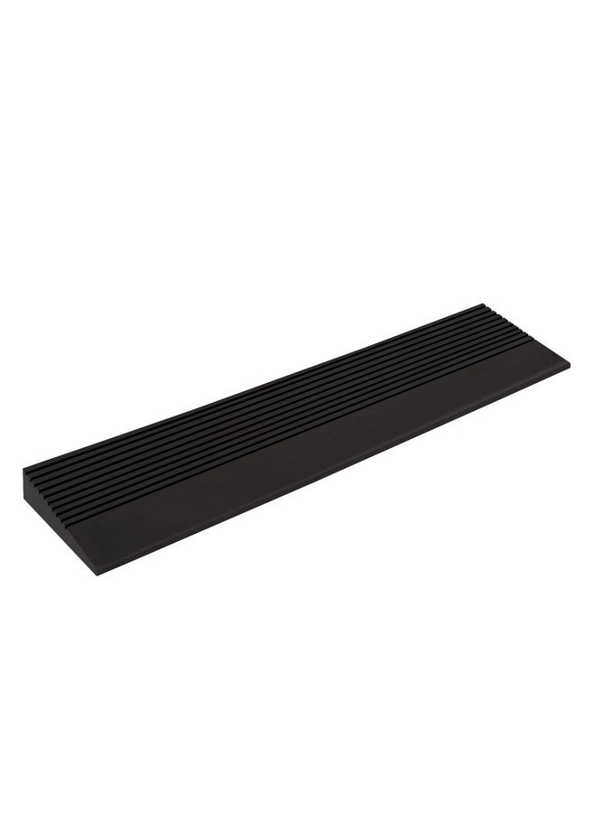 Boiarc 1" Rise Threshold Ramp, 35.4" Wide Natural Rubber Door Ramp Wheelchair Ramp, 1500 LBS Capacity, Non-Slip Solid Rubber Threshold Ramp Used for Thresholds,Doorways and Bathroom - Image 1