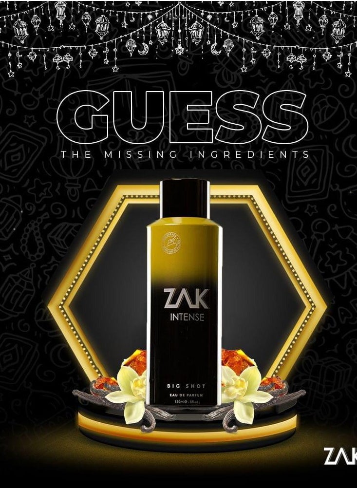 ZAK - ZAK Intense Big Shot Eau De Parfum For Men 150ml - Image 1
