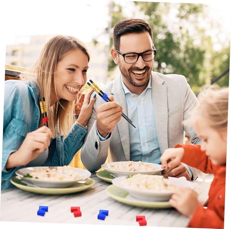 COHEALI 12pcs Reusable Training Chopsticks with Hinges for Beginners Easy Learning Eating Skill Development - Image 5