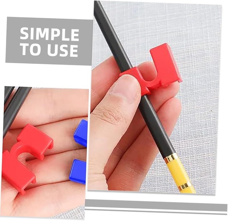 COHEALI 12pcs Reusable Training Chopsticks with Hinges for Beginners Easy Learning Eating Skill Development - Image 4