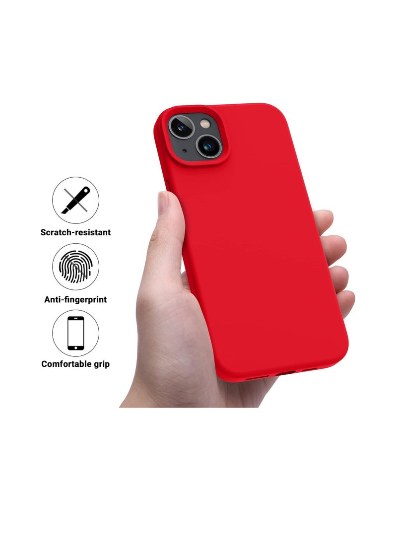 Generic - Case, Silicone Shockproof Slim Thin Phone Case for iPhone 14 Pro Max 6.7 inch (Red) - Image 1