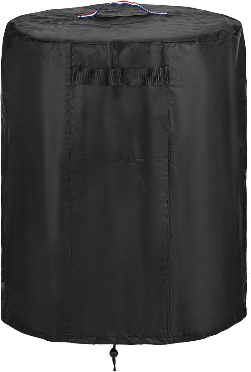 Outdoor Fire Pit Cover , Gas Fire Pit Protective Cover with Drawstring Bottom - Heavy Duty, Weatherproof, Secure Fit for Patio and Deck (24x27in) - Image 1
