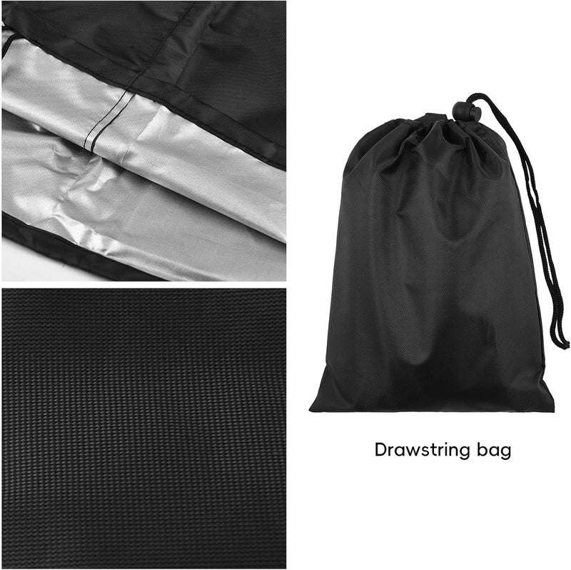 Outdoor Fire Pit Cover , Gas Fire Pit Protective Cover with Drawstring Bottom - Heavy Duty, Weatherproof, Secure Fit for Patio and Deck (24x27in) - Image 4