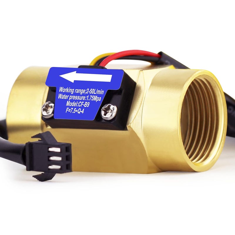 DIGITEN G3/4"Female Thread Water Flow Hall Sensor Switch Flowmeter Counter 2-50L/min - Image 5