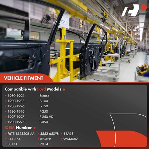 A-Premium Power Window Regulator with Motor Compatible with Ford Bronco F Super Duty F-100 F-150 F-250 F-350 F53 F59 1980-1997 Front Right Passenger Side - Image 3